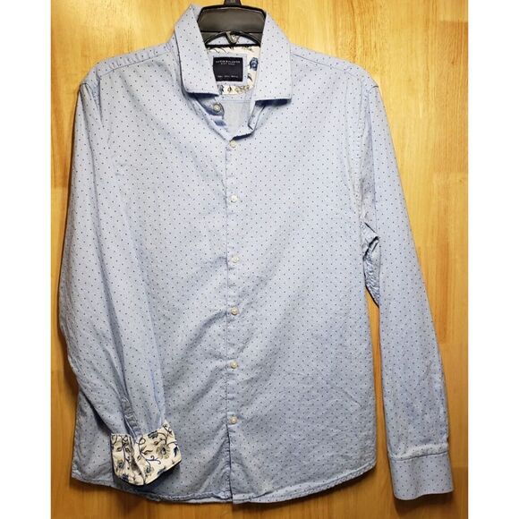 Lot of 2 Denim & Flower Ricky Singh Men’s Shirts Size Large Button-Up L/S - Picture 13 of 16